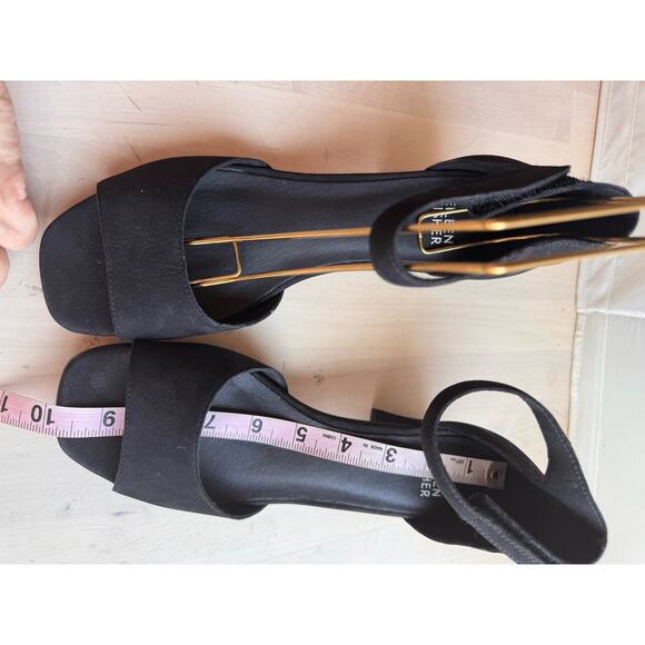 Eileen Fisher black Viva Nubuck Ankle-Grip Sandals size 8 - Picture 7 of 12